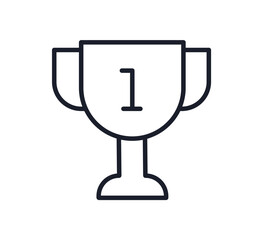 Trophy icon. Trophy cup, winner cup, victory cup icon. Reward symbol sign for web and mobile.

