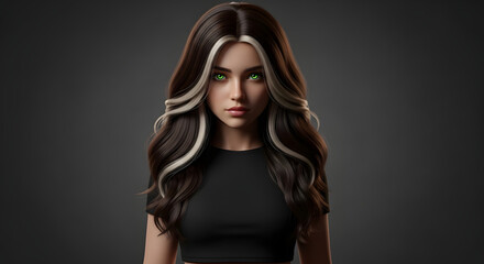 Naklejka premium Young Beautiful girl