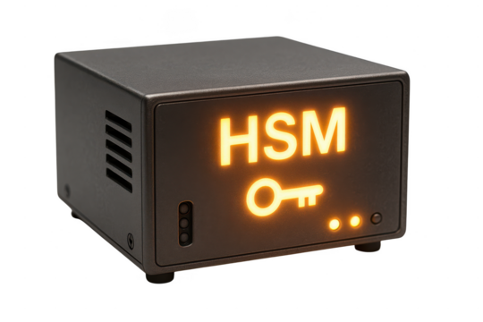 HSM secure hardware module closeup