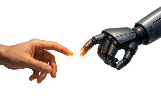 Human and robot interaction concept