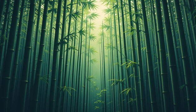 Serene bamboo forest exploration nature’s haven photographic content lush green environment low angle view tranquility concept