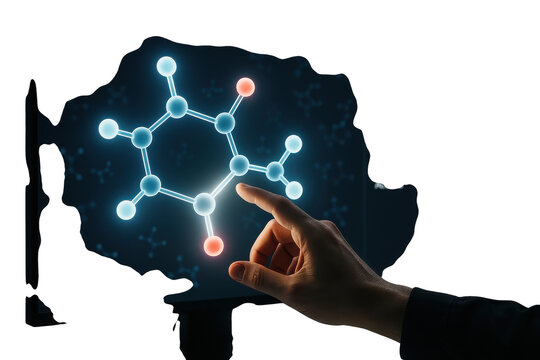 Interactive Molecular Structure Technology Concept