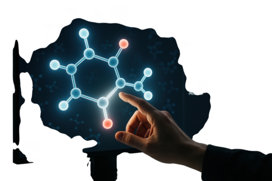 Interactive Molecular Structure Technology Concept