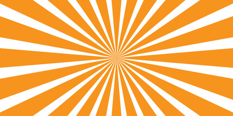 Abstract summer sunburst background with a vibrant orange and yellow burst pattern, illustrating bright, hot, and sunny radial raysAbstract summer sunburst background with a vibrant orange and yellow 