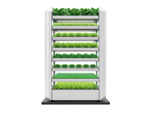 Vertical farm isolated on transparent background image