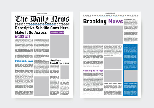 newspaper template
