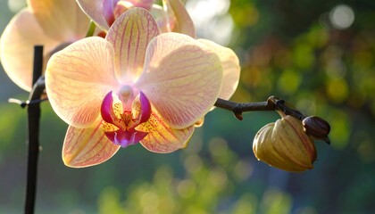 Delicate Orchid Bloom - A Close-Up of Floral Beauty.
