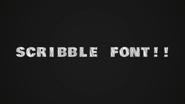 Scribble Text Custom Animation Drawn Pencil Title