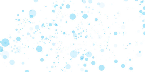 A transparent vector pattern of fresh blue water drops and bubbles