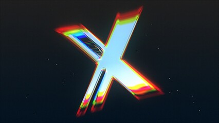 Vintage Metallic Shine Glitchy Zoom Out Logo Reveal