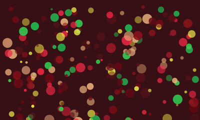 Abstract dark background with red and yellow circles composition