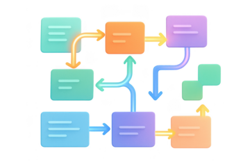 Workflow Diagram Process Illustration Design