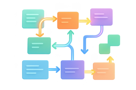Workflow Diagram Process Illustration Design