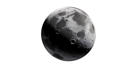 Stunning detailed moon surface with craters illuminated by cosmic light, perfect for space exploration themes