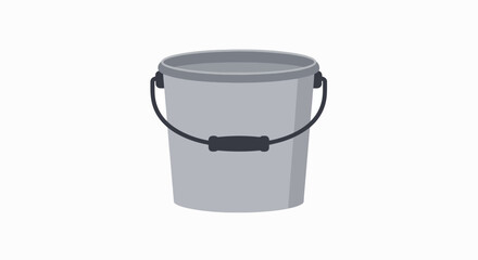 Simple Grey Bucket: Clean, Functional Design