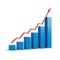 Gold Bar Graph:  Visualizing Business Growth & Financial Success