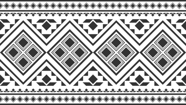 Ethnic pattern seamless geometric design. Traditional design for background, carpet, wallpaper, clothes, wrapping cloth, batik. Vector illustration.