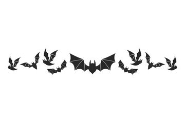 Halloween elements border