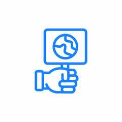 save the world action icon sign vector