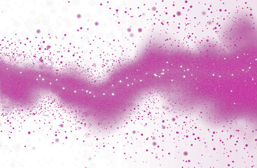 Pink glitter dust particles border frame with sparkling shine on transparent background, perfect for luxury, festive, wedding, and fashion creative designs.
