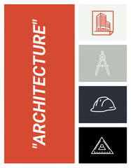 Architectural Design Elements and Tools - A Collection of Icons