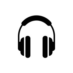 Headphones Audio Music Icon Vector Illustration