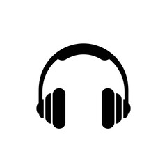 Headphones Audio Music Icon Vector Illustration