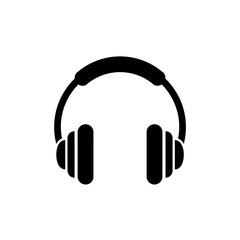 Headphones Audio Music Icon Vector Illustration
