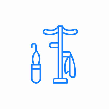 coat rack hanger icon sign vector