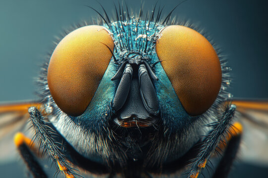 Close-up of a fly.