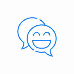 happy speech bubble icon sign vector