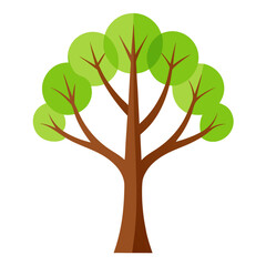 Obraz premium green tree vector