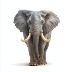 Obraz premium Majestic african elephant displaying oversized ears in natural habitat wildlife photography close-up view wildlife conservation