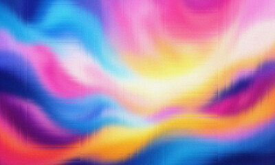 Obraz premium Abstract pastel gradient background with soft colorful waves in blue, pink, yellow, and purple tones