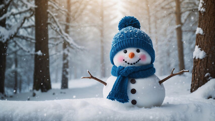 snowman in the forest