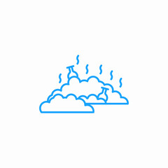 chemical clouds icon sign vector