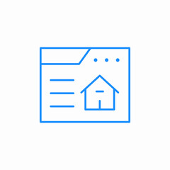 property webpage icon sign vector