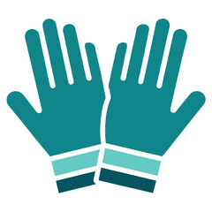 Glove icon. Hand with gloves vector art.