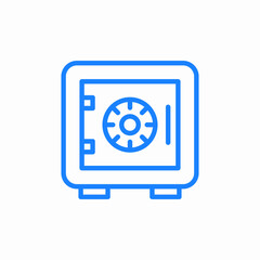 bank safe icon sign vector