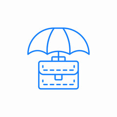 business insurance icon sign vector
