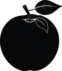 vector illustration of an apple