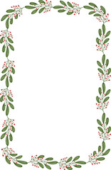 Naklejka premium Christmas Border Frame