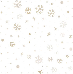 Snowflake Seamless Pattern
