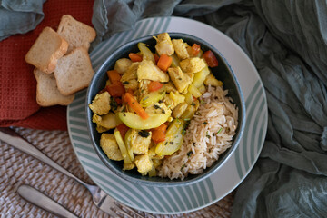homemade recipe for basmati rice with vegetables