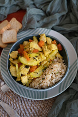 homemade recipe for basmati rice with vegetables