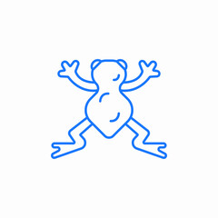 frog animal icon sign vector
