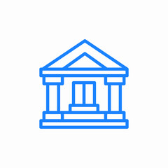 government house icon sign vector