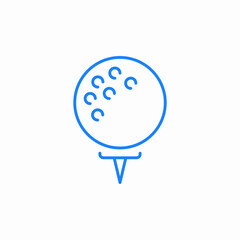 golf play icon sign vector