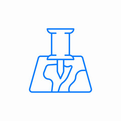map pin icon sign vector