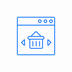 online shopping icon sign vector